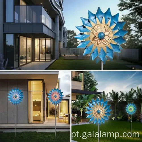 Girador de vento solar colorido